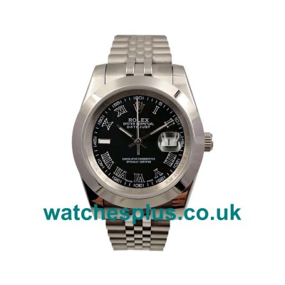 UK Cheap Rolex Datejust 116300 Replica Watches With Black Dials Online Sale