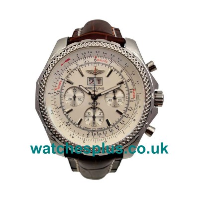 UK Swiss Valjoux 7750 Movement Breitling Bentley 6.75 A44362 Replica Watches With White Dials For Men