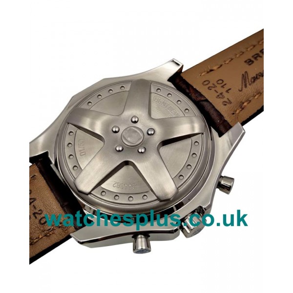 UK Swiss Valjoux 7750 Movement Breitling Bentley 6.75 A44362 Replica Watches With White Dials For Men