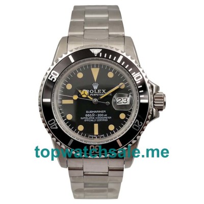 UK High Quality Rolex Submariner 1680 Replica Watches With Black Dials For Men