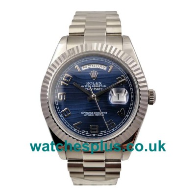 UK High Quality Rolex Day-Date II 218239 Replica Watches With Blue Dials For Sale