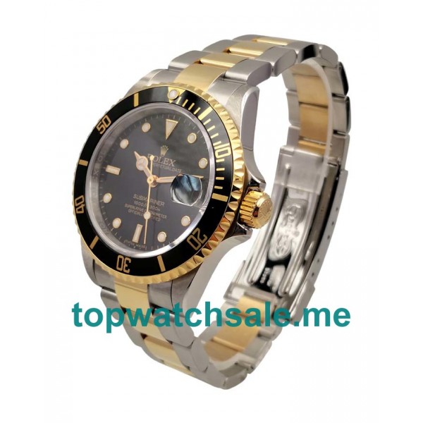 UK High Quality Rolex Submariner 116613 LN Replica Watches With Black Dials For Sale