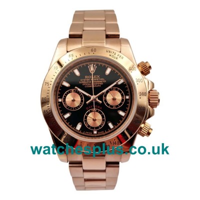 UK Best Quality Rolex Daytona 116505 Replica Watches With Black Dials For Sale