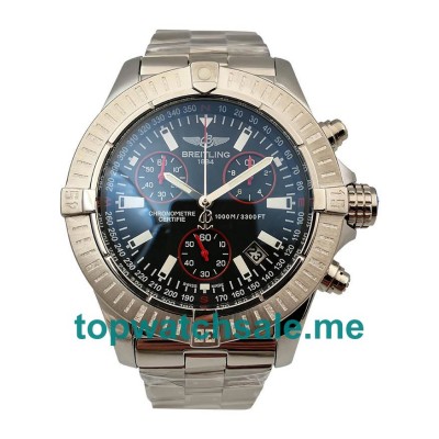 UK AAA 48.5 MM Replica Breitling Avenger Seawolf Chrono A73390 With Black Dials For Sale