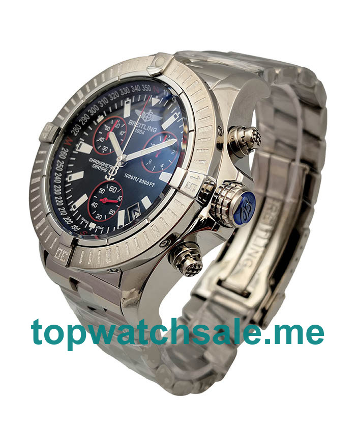 UK AAA 48.5 MM Replica Breitling Avenger Seawolf Chrono A73390 With Black Dials For Sale