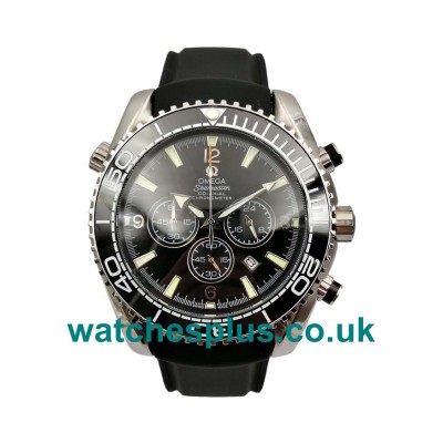 45 MM AAA Quality Omega Seamaster Planet Ocean Chrono 2210.52.00 Fake Watches With Black Dials Online