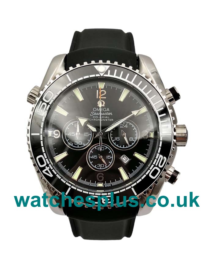 45 MM AAA Quality Omega Seamaster Planet Ocean Chrono 2210.52.00 Fake Watches With Black Dials Online