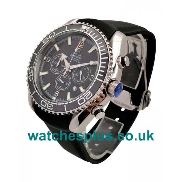 45 MM AAA Quality Omega Seamaster Planet Ocean Chrono 2210.52.00 Fake Watches With Black Dials Online