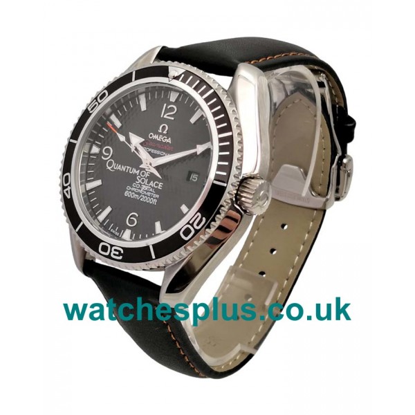 UK Best 1:1 Fake Omega Seamaster Planet Ocean 222.30.46.20.01.001 With Black Dials For Men