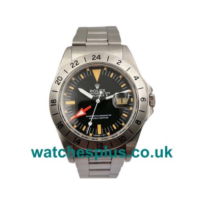 UK High End Rolex Explorer II 1655 Replica Watches With Black Dials For Men