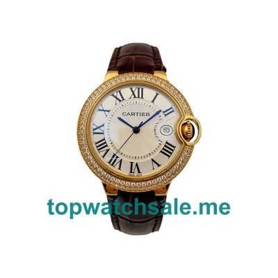 UK Best 1:1 Cartier Ballon Bleu WJBB0007 Replica Watches With Silver Dials Online