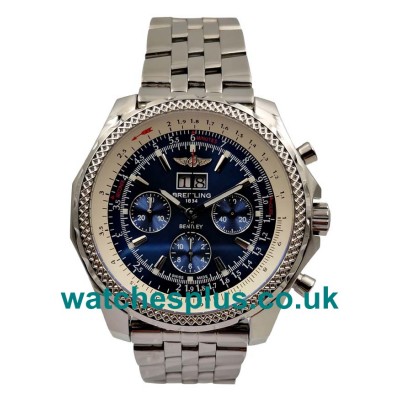 UK Best Quality Replica Breitling Bentley 6.75 A44362 With Blue Dials Steel Cases For Sale