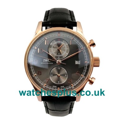 UK Swiss Luxury IWC Portugieser IW390505 Replica Watches With Black Dials For Men