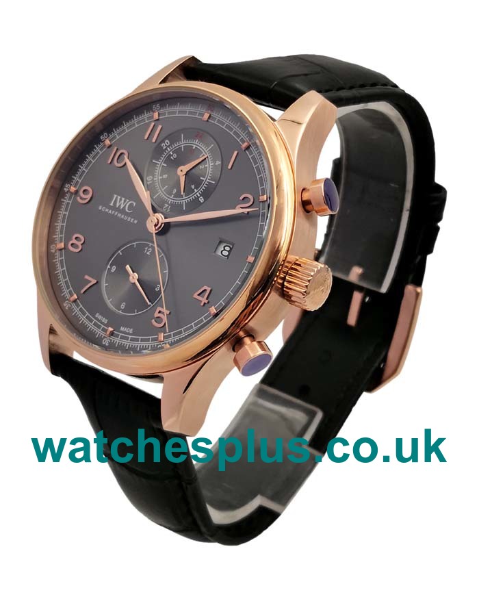 UK Swiss Luxury IWC Portugieser IW390505 Replica Watches With Black Dials For Men