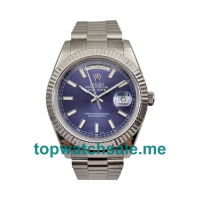 UK Best 1:1 Rolex Day-Date 118239 41 MM Replica Watches With Blue Dials For Sale