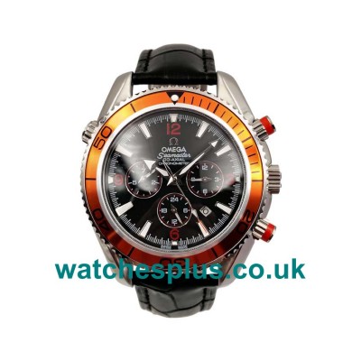 UK Cheap Omega Seamaster Planet Ocean 2918.50.82 Fake Watches With Black Dials For Men