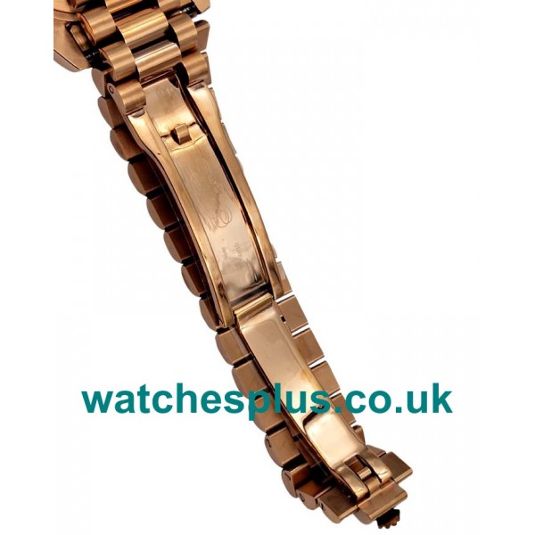 UK Best Quality Rolex Day-Date 218235 Replica Watches With Brown Dials For Sale