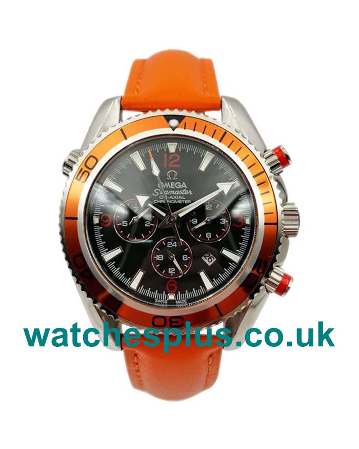 UK Best Quality Omega Seamaster Planet Ocean Chrono 2918.50.82 Replica Watches With Black Dials Online