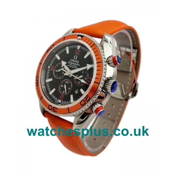 UK Best Quality Omega Seamaster Planet Ocean Chrono 2918.50.82 Replica Watches With Black Dials Online