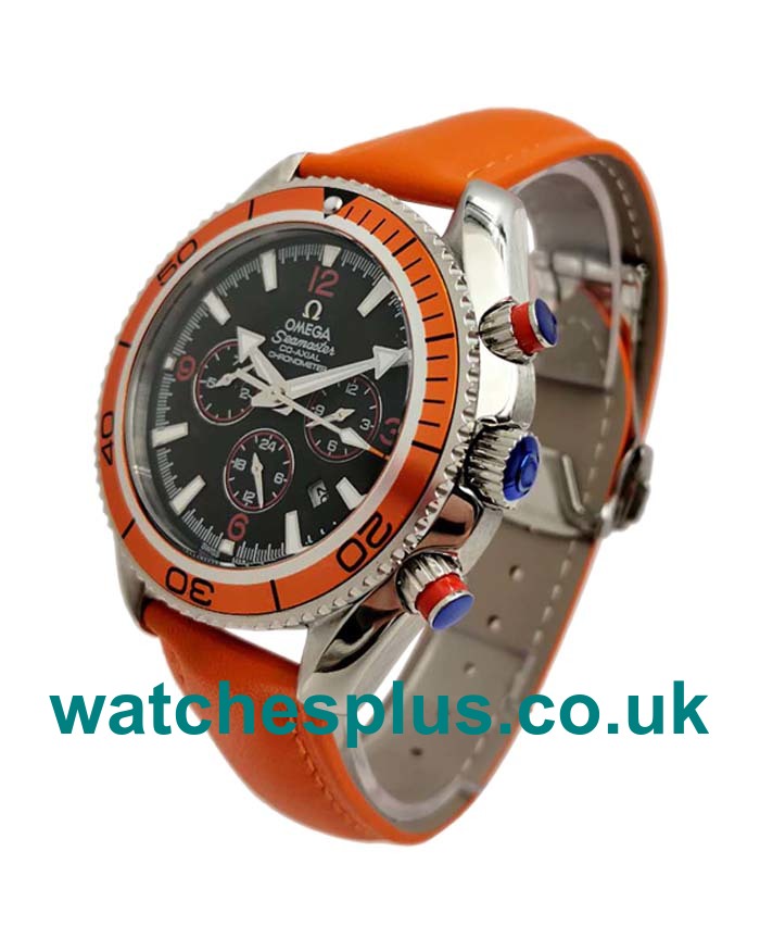 UK Best Quality Omega Seamaster Planet Ocean Chrono 2918.50.82 Replica Watches With Black Dials Online