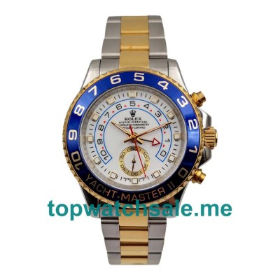 High End Rolex Yacht-Master II 116681 Fake Watches With White Dials For Men