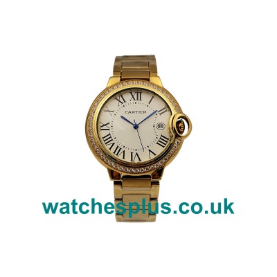 UK Best Quality Cartier Ballon Bleu WJBB0007 Replica Watches With Silver Dials For Sale