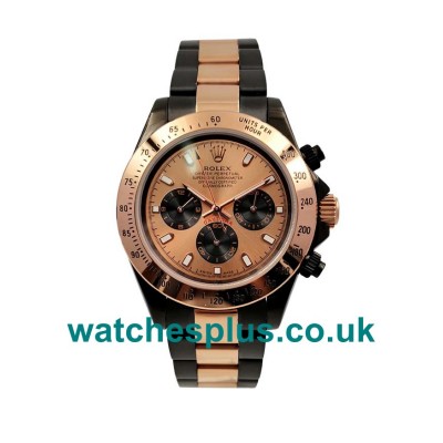 UK Top Swiss Fake Rolex Daytona 116505 With Champagne Dials And Steel & Rose Gold Cases For Sale