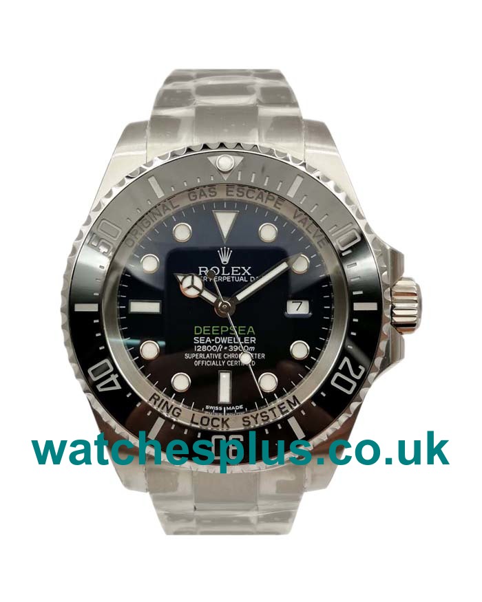 UK AAA Quality Replica Rolex Sea-Dweller Deepsea 116660 V7 Stainless Steel D-Blue Dial Swiss 3135 Watches