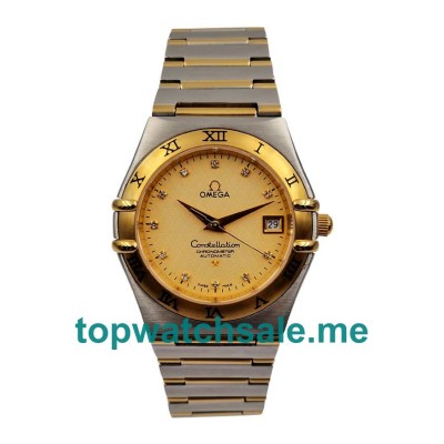 UK Swiss Made Fake Omega Constellation 1202.15.00 With Champagne Dials For Sale Online