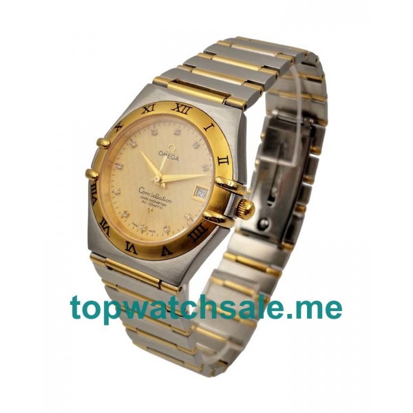 UK Swiss Made Fake Omega Constellation 1202.15.00 With Champagne Dials For Sale Online