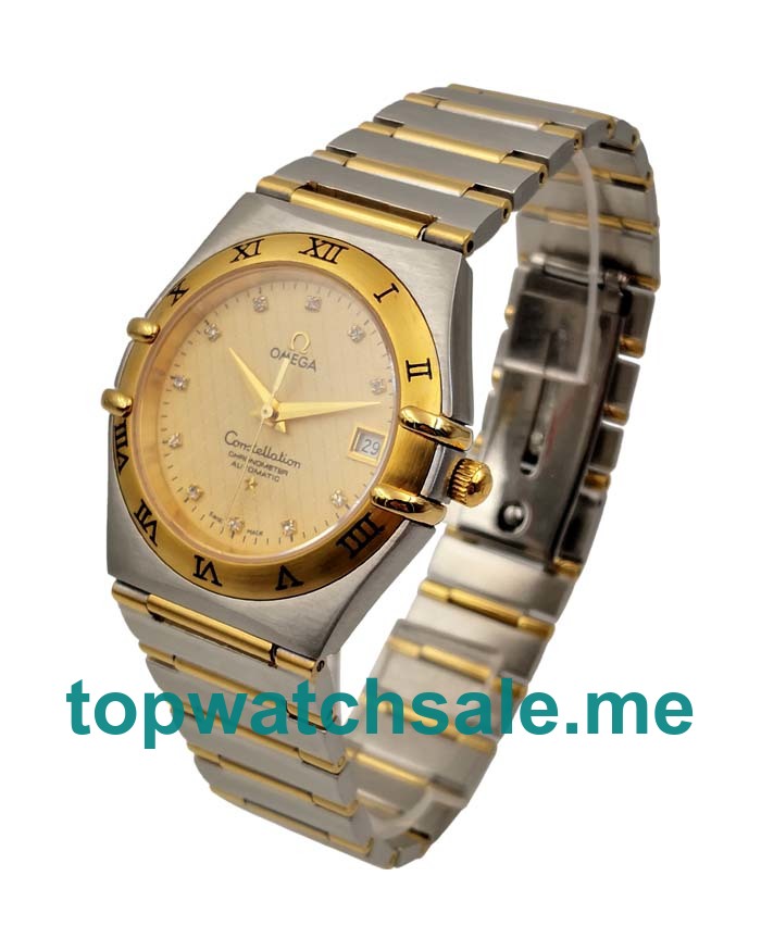 UK Swiss Made Fake Omega Constellation 1202.15.00 With Champagne Dials For Sale Online