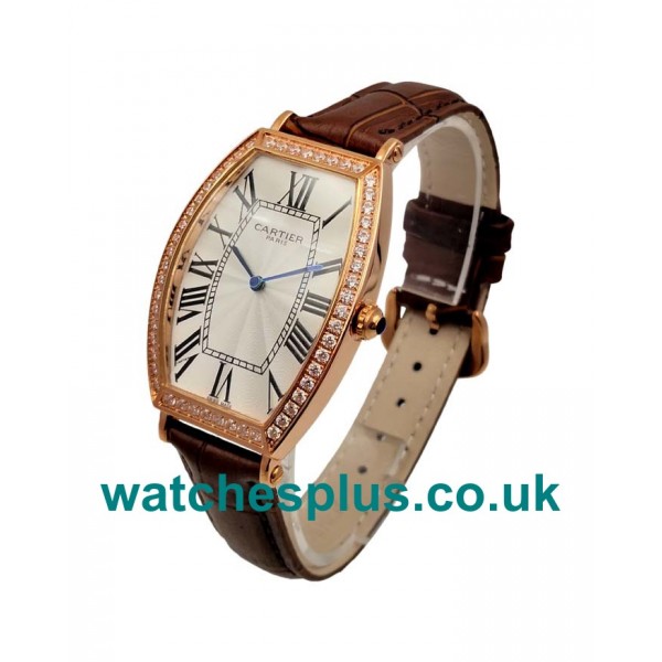 UK Top Quality Cartier Tortue WE400451 Replica Watches With Silver Dials For Women