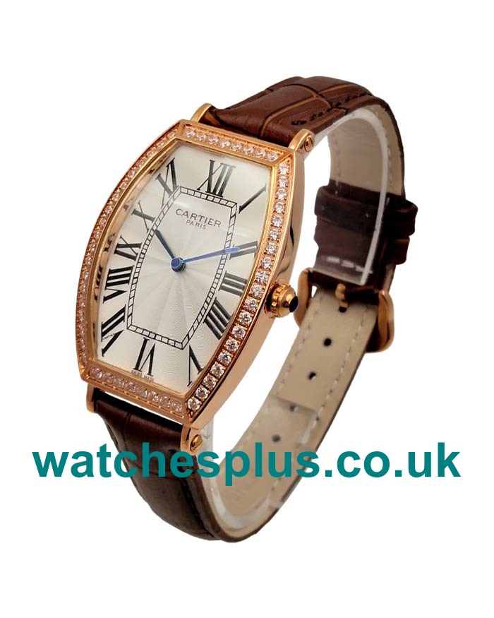 UK Top Quality Cartier Tortue WE400451 Replica Watches With Silver Dials For Women