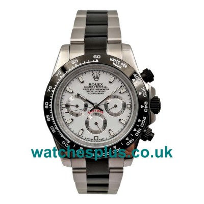 UK Best Quality Rolex Daytona 116500 Replica Watches With White Dials For Sale