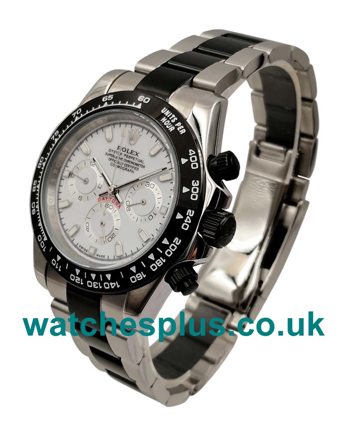 UK Best Quality Rolex Daytona 116500 Replica Watches With White Dials For Sale