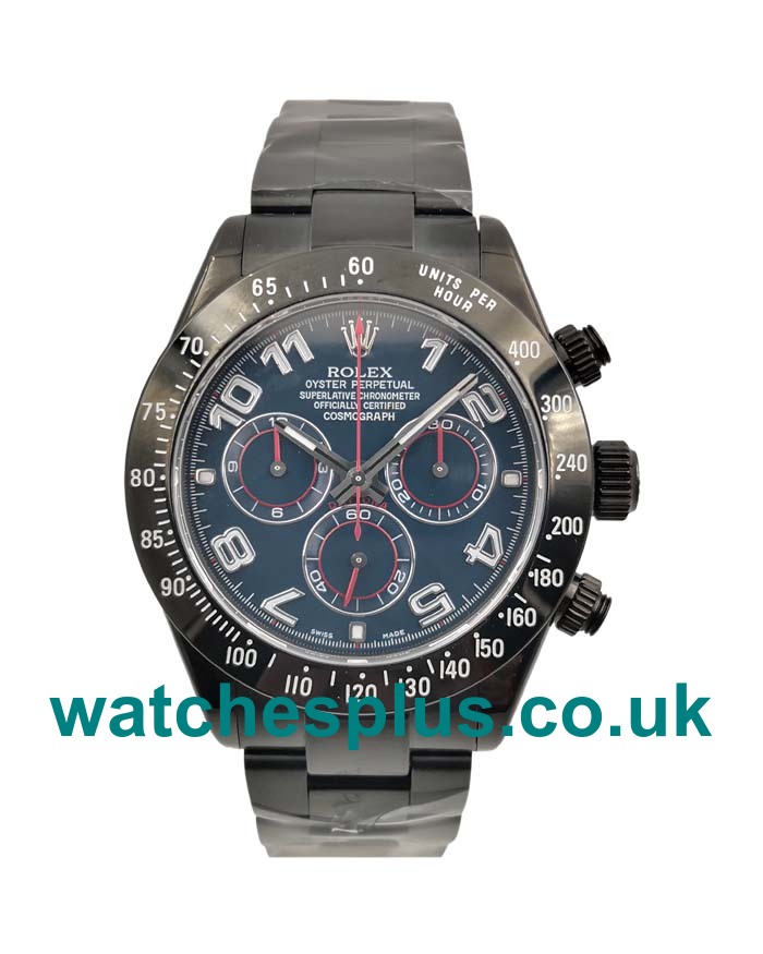 UK AAA Rolex Daytona 116509 40 MM Replica Watches With Blue Dials For Men