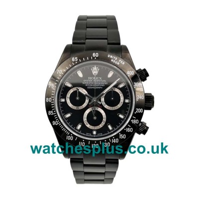 UK Best Quality Rolex Daytona 116520 Replica Watches With Black Dials Men Replica Watches