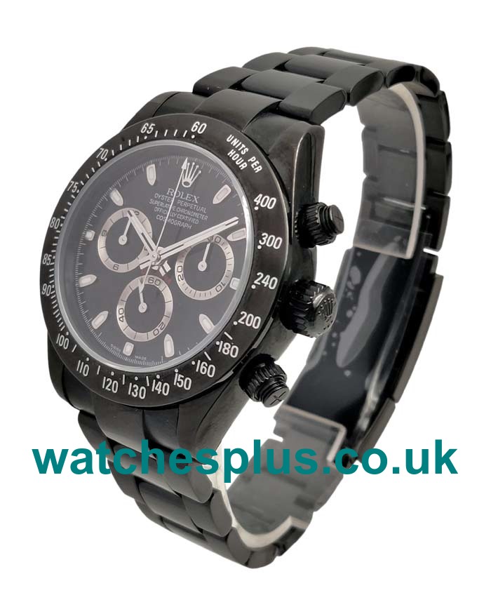 UK Best Quality Rolex Daytona 116520 Replica Watches With Black Dials Men Replica Watches