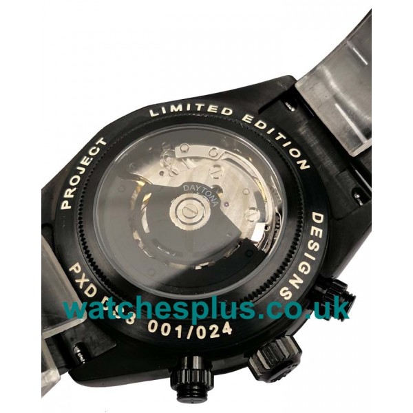 UK Best Quality Rolex Daytona 116520 Replica Watches With Black Dials Men Replica Watches