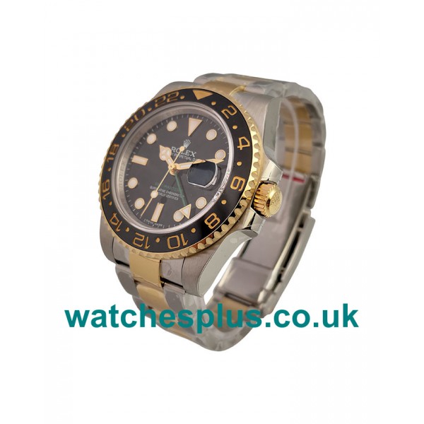 UK Cheap 40 MM Rolex GMT-Master II 116713 LN Replica Watches With Black Dials For Sale