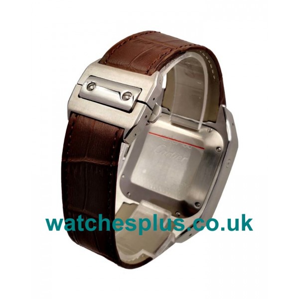 UK Perfect Cartier Santos 100 W20090X8 Replica Watches With Silver Dials For Men