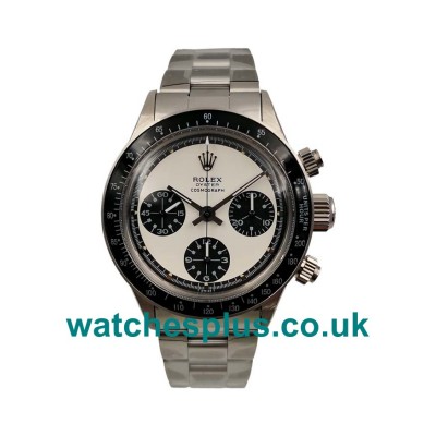 UK Best 1:1 Rolex Daytona 6263 Replica Watches With White Dials For Sale