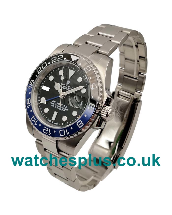 UK High End Rolex GMT-Master II 116710 Replica Watches With Black Dials For Men