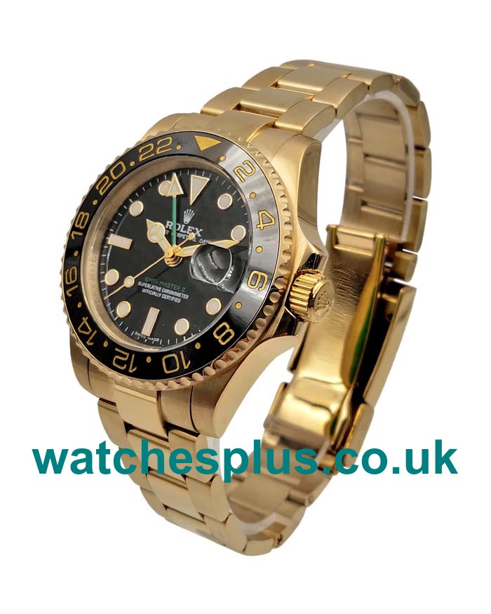 UK Best Quality Rolex GMT-Master II 116718 Replica Watches With Black Dials For Men