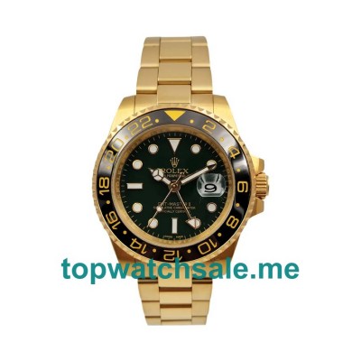 UK Perfect 1:1 Rolex GMT-Master II 116718 Replica Watches With Black Dials For Sale