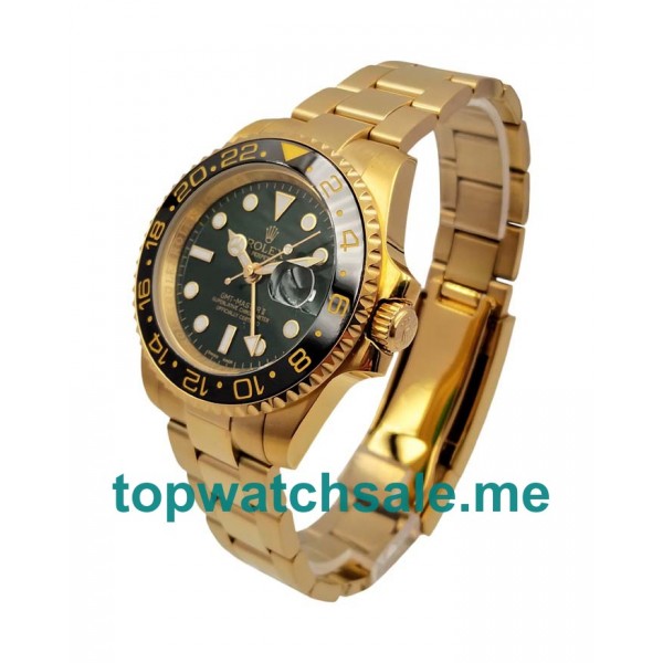 UK Perfect 1:1 Rolex GMT-Master II 116718 Replica Watches With Black Dials For Sale