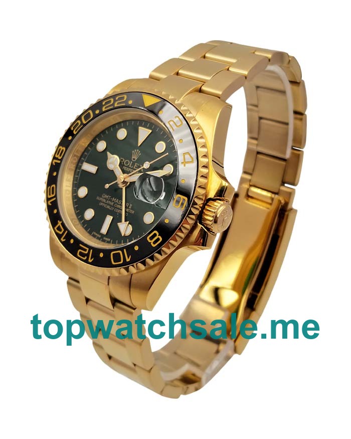 UK Perfect 1:1 Rolex GMT-Master II 116718 Replica Watches With Black Dials For Sale