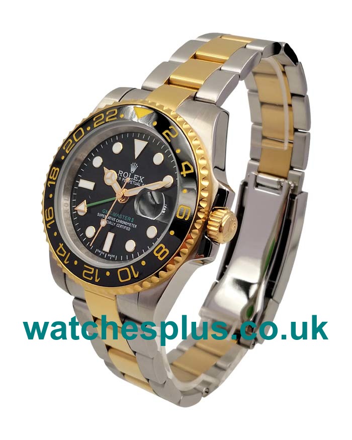 UK Best Quality Rolex GMT-Master II 116713 LN Replica Watches With Black Dials For Men