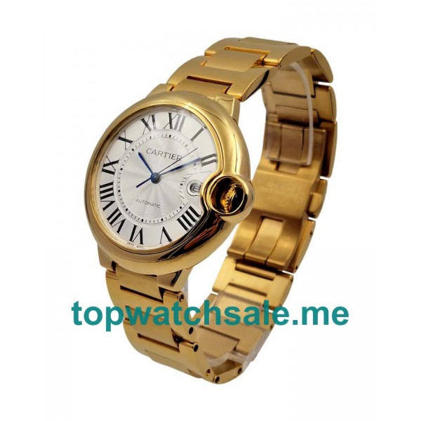 UK High Quality Cartier Ballon Bleu W69005Z2 Replica Watches With Silver Dials For Men