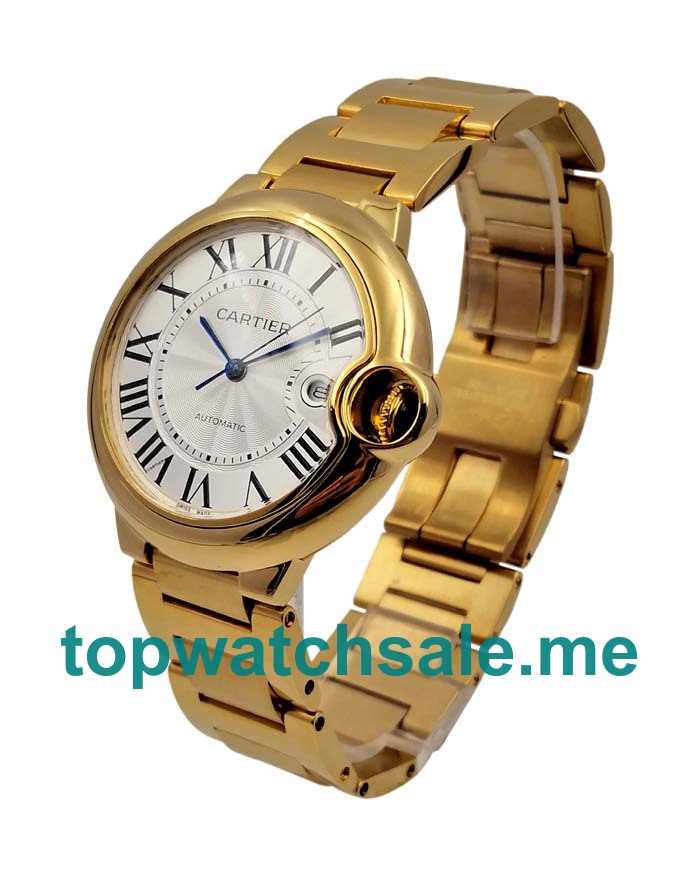 UK High Quality Cartier Ballon Bleu W69005Z2 Replica Watches With Silver Dials For Men